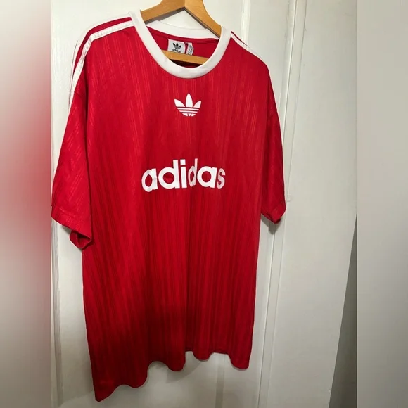 NWOT Adidas Originals Adicolor Poly Jersey Tee Shirt tshirt t-shirt trefoil logo - Picture 2 of 6